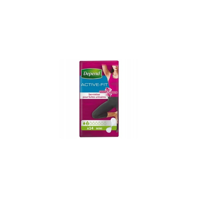 Depend Activefit Mini Pads 14 Depend Incontinence Products