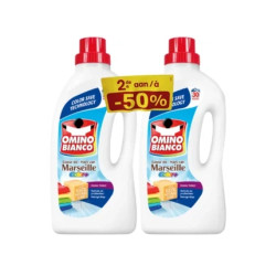 Omino Bianco Liquid Detergent Marseille Color 2x1500ml 30 Washes