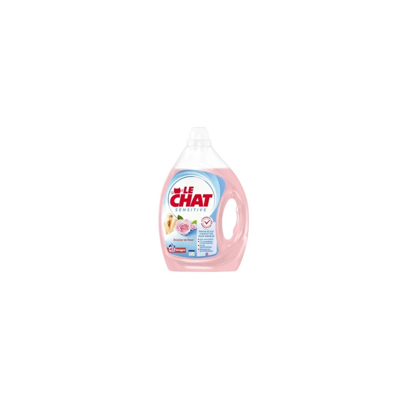 Le Chat Liquid Detergent Sensitive Rose Softness 42 Washes 189 Liters