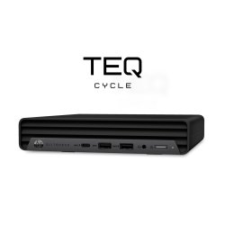 Teqcycle HP Elitedesk 805 G6 DM AMD Ryzen™ 5 PRO 4650G 16 GB DDR4-SDRAM 256 GB SSD Windows 11 Pro Mini PC Black