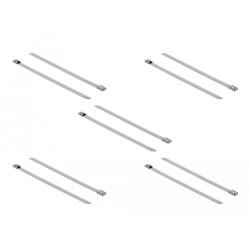 Delock Edelstahlkabelbinder L 400 x B 7,9 mm 10 Stück
