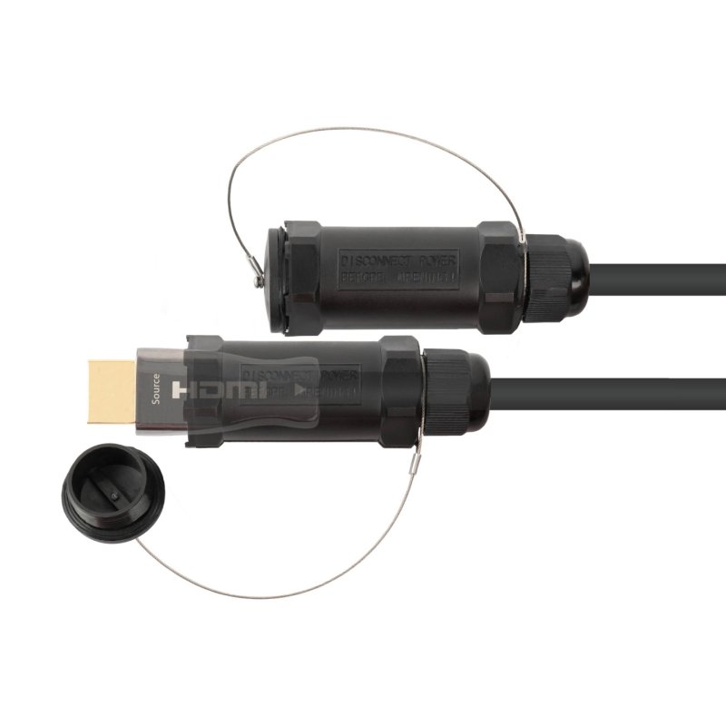 Python AOC Hybrid High-Speed HDMI® 2.0b stahlarmiert 4K @60Hz schwarz 15m