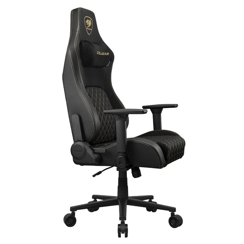 COUGAR CGR-DFF-GLB Siège de jeu sur PC Siège capitonné Noir, Or