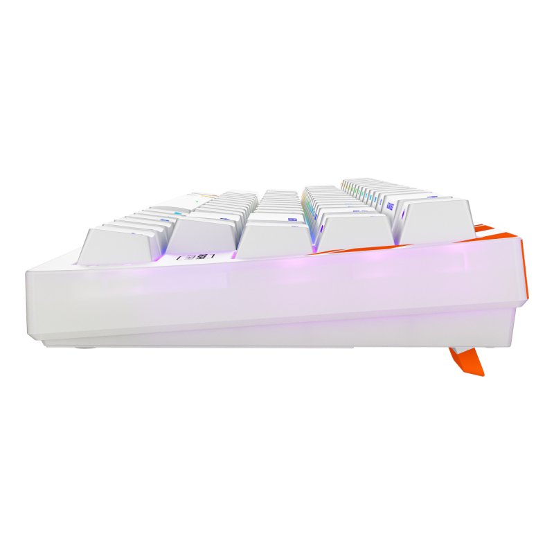 CHERRY K5 PRO TMR COMPACT clavier Gaming USB QWERTY Anglais britannique Orange, Blanc