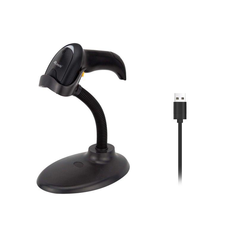 Equip 351021 lecteur de code barres Lecteur de code barre portable 1D/2D LED Noir