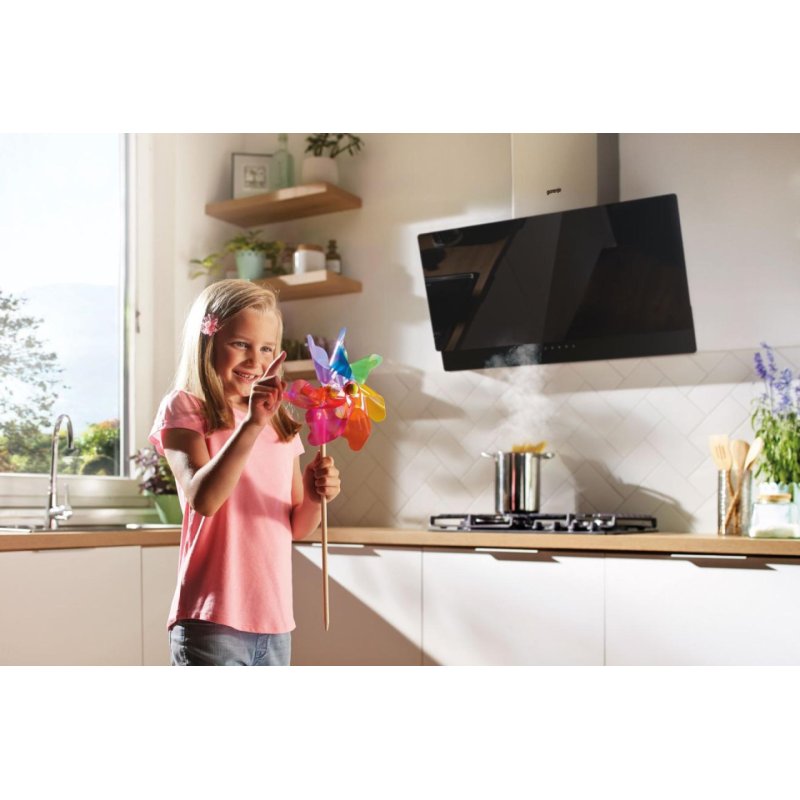 Gorenje WHI949EXBG cooker hood Wall-mounted Silver Stainless steel 608 m3/h