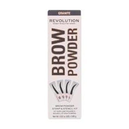 Makeup Revolution Brow Powder Stamp Stencil 065 G Dark Brown