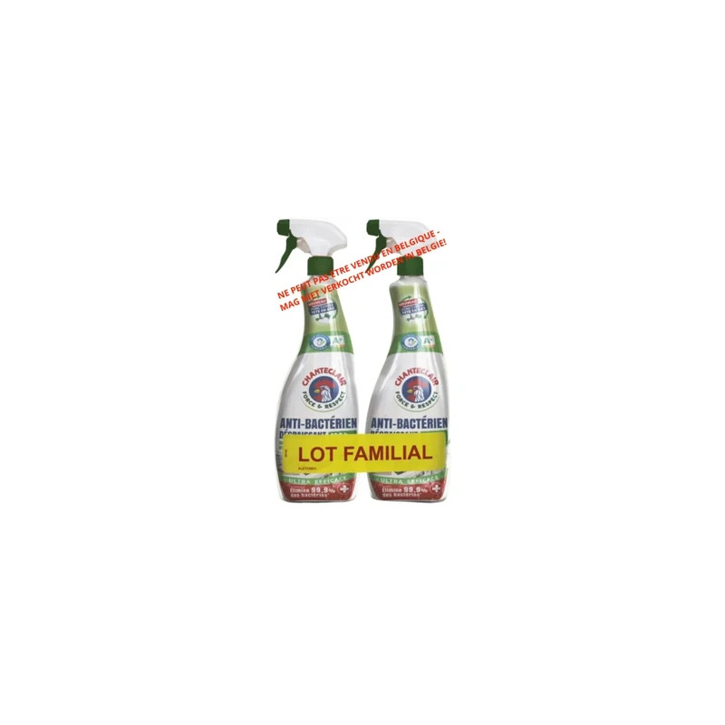 Chanteclair Degreaser Antibacterial Lot Of 2 X 625ml