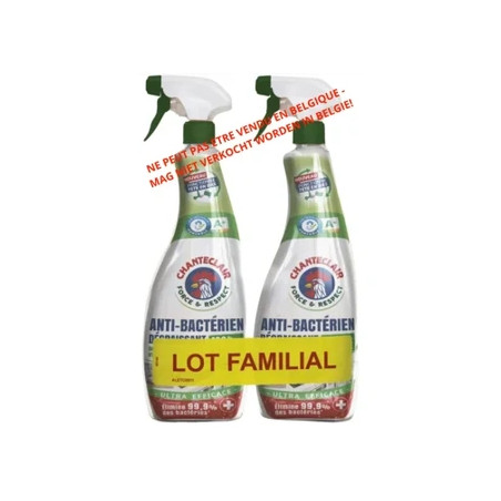 Chanteclair Degreaser Antibacterial Lot Of 2 X 625ml