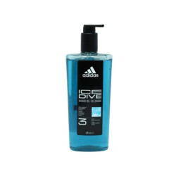 Adidas Shower Gel With Pump 3 In 1 Ice Dive 600 Milliliters