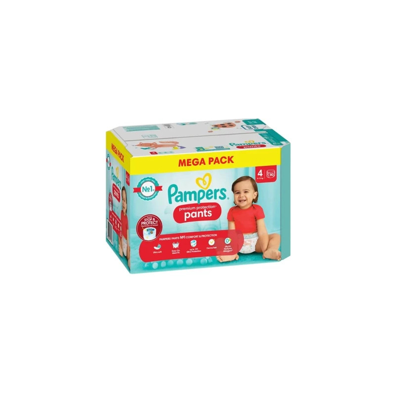 Pampers Premium Protection Pants Mega Pack Size 4 915 Kg 80 Pieces