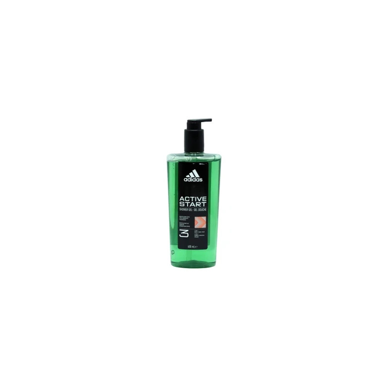 Adidas Shower Gel With Pump 3 In 1 Active Start 600 Milliliters