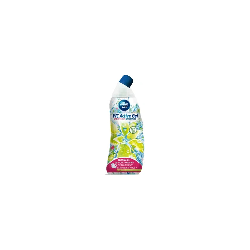 Ambi Pur Wc Gel Active Lime & Ice 750 Milliliters
