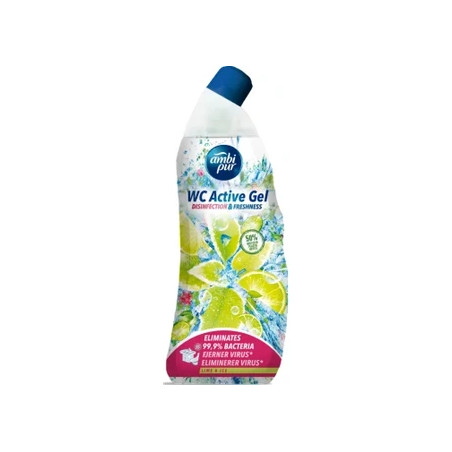 Ambi Pur Wc Gel Active Lime & Ice 750 Milliliters