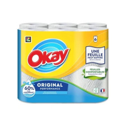 Okay Kitchen Roll 2ply 4 X 6pack Original Paper Towels
