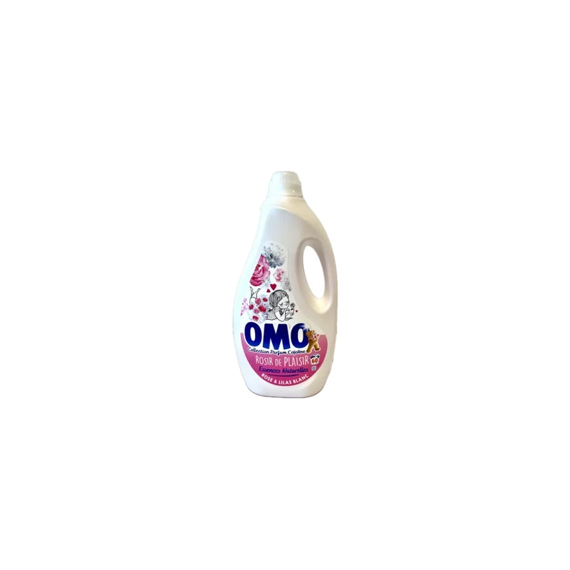 Omo Liquid Detergent Rose & White Lilac With Cajoline 27 Liters