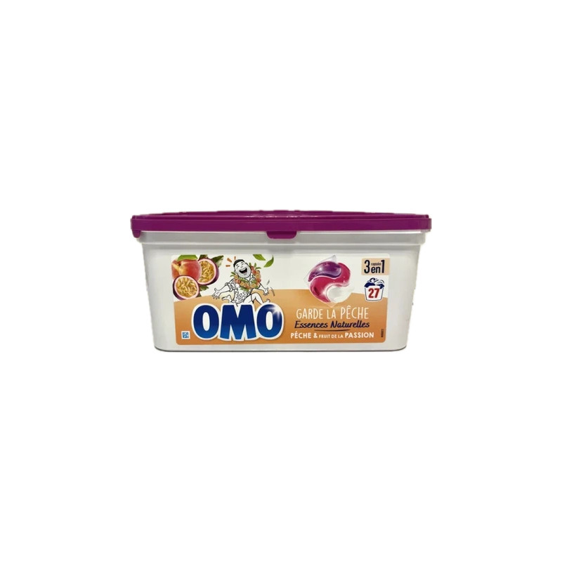 Omo 27 Pods 3 In 1 Natural Essences Peach & Passion Fruit