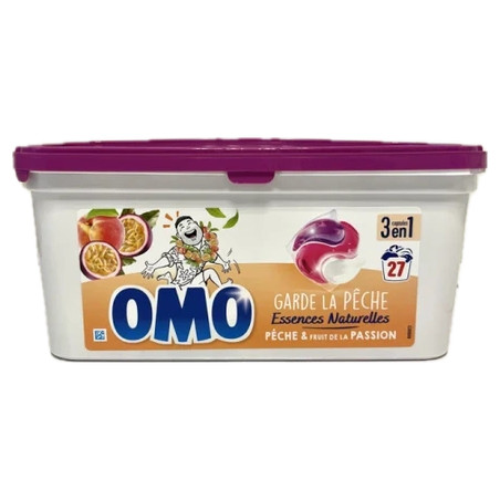 Omo 27 Pods 3 In 1 Natural Essences Peach & Passion Fruit