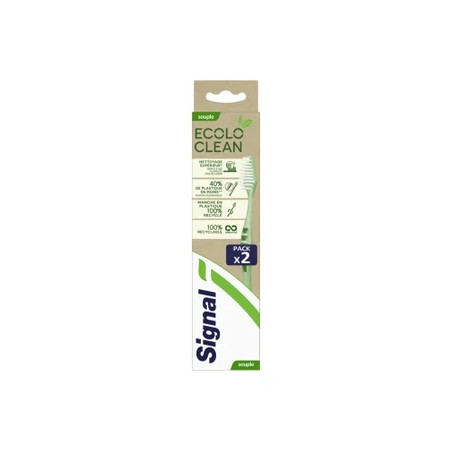 Sig Ecofriendly Soft Bamboo Toothbrush Pack Of 2