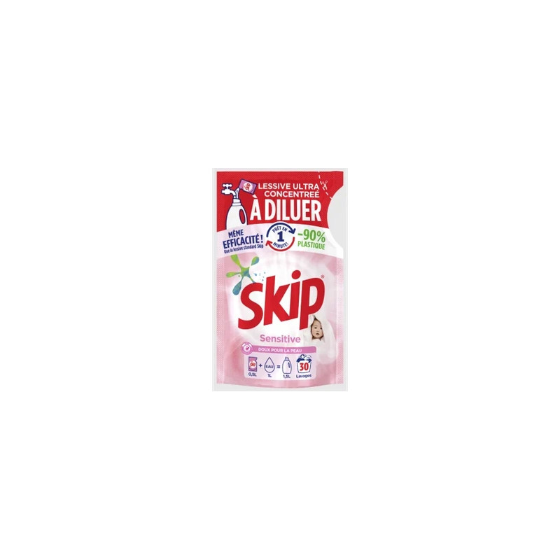 Skip Ultra Concentrated Laundry Detergent To Dilute Sensitive 30 Capsules 500 Milliliters