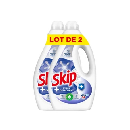 Skip Liquid Detergent Extra Stain Remover Pack Of 2 X 34 Wash Loads 153 Liters