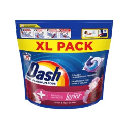 Dash 4in1 Platinum Pods Touch Of Lenor Jasmin & Rose De Mai 35 Pods 196 Gr Each