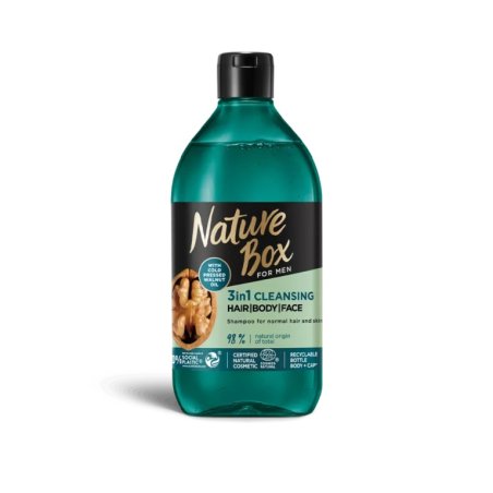 Nature Box 9000101668834 shampooing 385 ml 2-en-1 Cheveux et corps Naturel Hommes