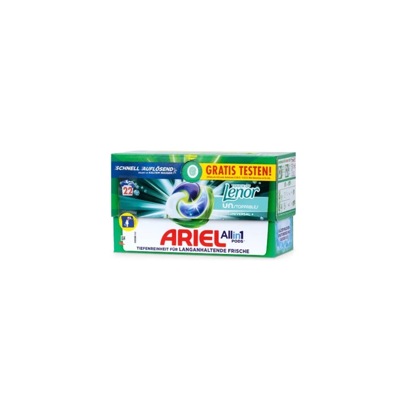 Ariel Allin 1 Pods Lenor Unstoppables 22 Pods X 236 Grams