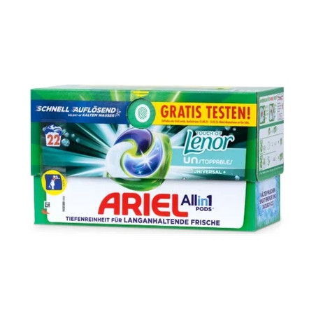 Ariel Allin 1 Pods Lenor Unstoppables 22 Pods X 236 Grams