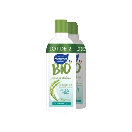 Monsavon Rice Milk Shower Gel 2 X 300ml