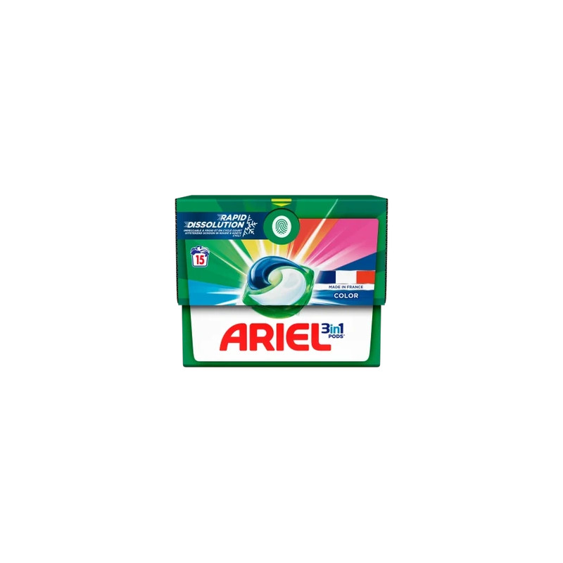 Ariel 3 In 1 Color Laundry Pods 15 Count Effective Cleaning For Your Laundry