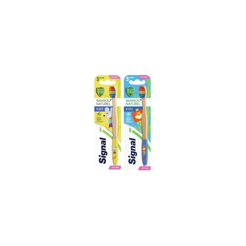 Signal Kids Natural Bamboo Toothbrush Extra Soft 5 Years