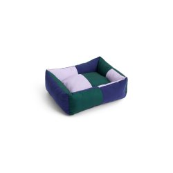 HAY - Dogs Bed Zip Small - H21 x W52 x L60 cm - Green & Lavender