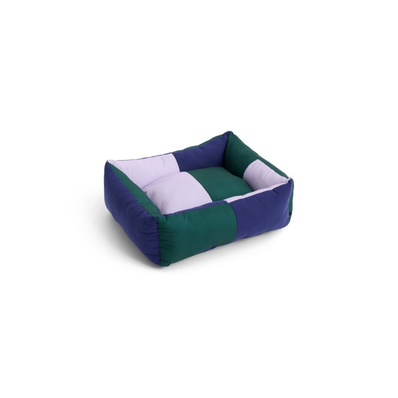 HAY - Dogs Bed Zip Small - H21 x W52 x L60 cm - Green & Lavender