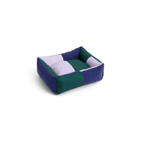 HAY - Dogs Bed Zip Small - H21 x W52 x L60 cm - Green & Lavender