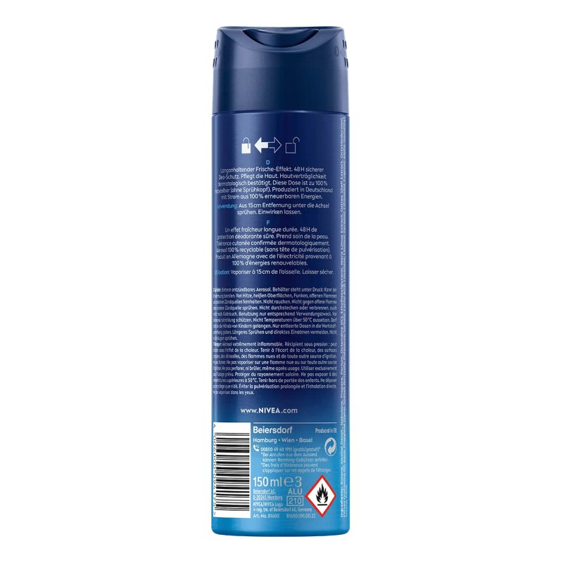 NIVEA MEN Fresh Active Spray deodorant 150 ml 1 pc(s)