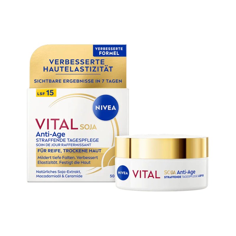 NIVEA Vital Soy Anti-Age SPF 15 Day cream Face, Neck 50 ml