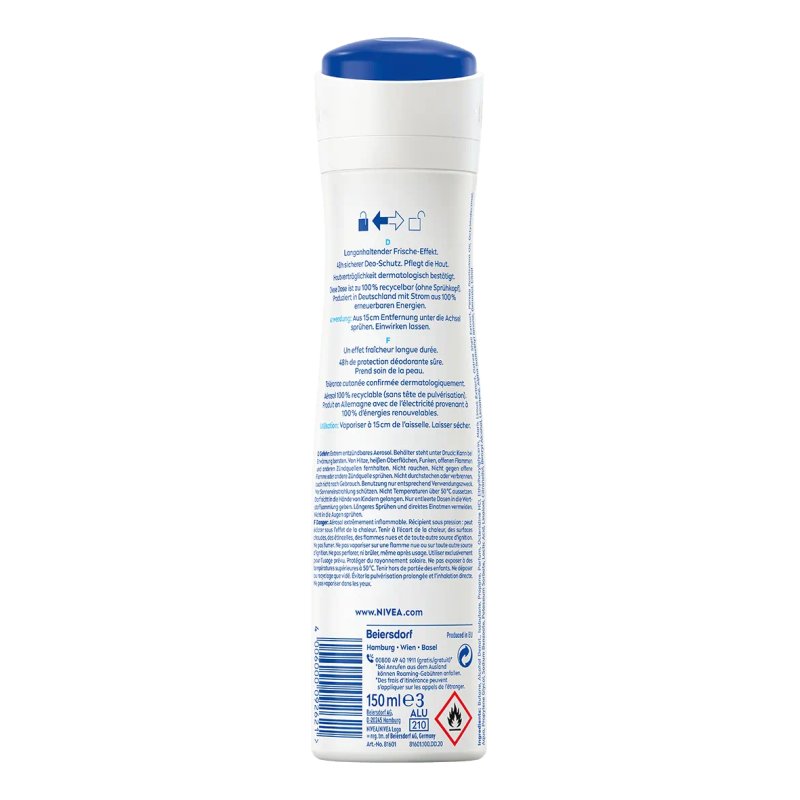 NIVEA Fresh Natural Femmes Déodorant spray 150 ml 1 pièce(s)