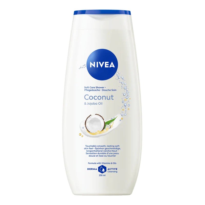 NIVEA Coconut & Jojoba Oil 250 ml Gel douche Femmes Corps Noix de coco