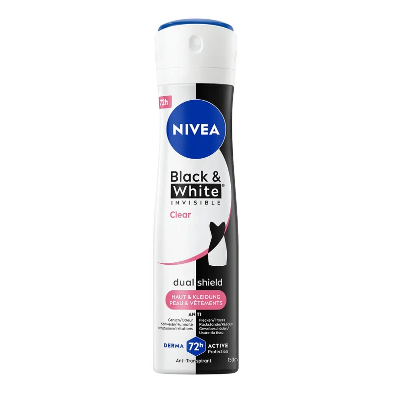 NIVEA Black & White Invisible Clear Women Spray deodorant 150 ml 1 pc(s)