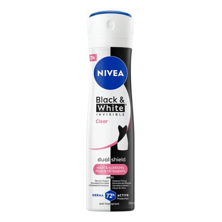 NIVEA Black & White Invisible Clear Femmes Déodorant spray 150 ml 1 pièce(s)