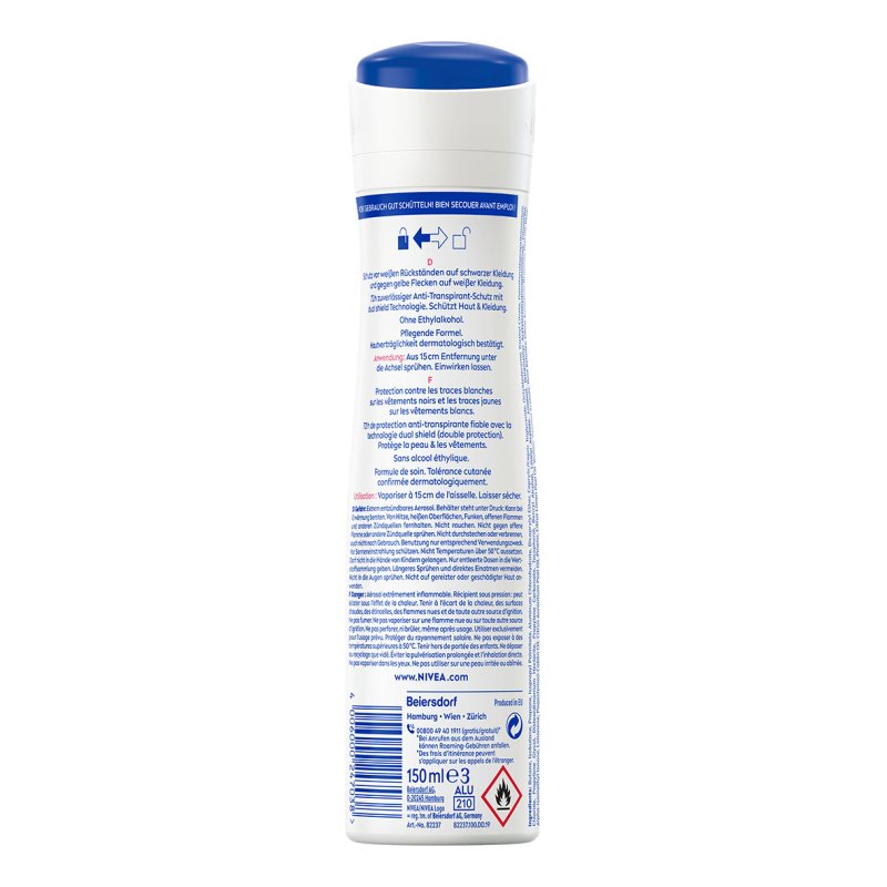 NIVEA Black & White Invisible Clear Women Spray deodorant 150 ml 1 pc(s)