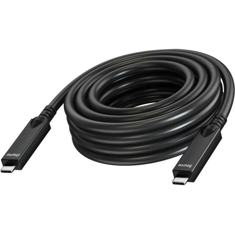 VISION 15m Black USB-C Cable