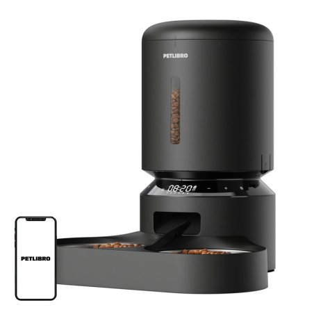 PETLIBRO Granary 5L Pet Food Dispenser with Double Bowl (Black)