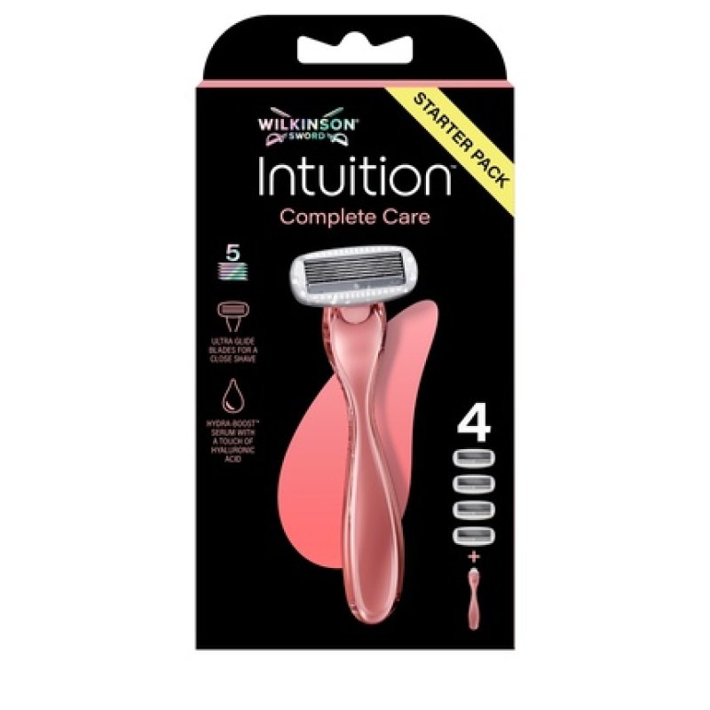Wilkinson Sword Intuition Complete Care Razor With Four Replacement Blades