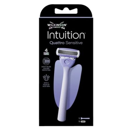 Wilkinson Sword Intuition Quattro Sensitive Women's Razor 1 Piece