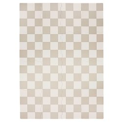 3 Sprouts - EVA Foam Puzzle Mat - Checkerboard beige - 171 cm x 123 cm
