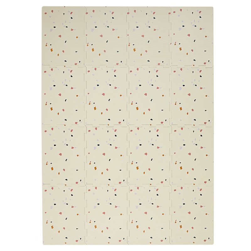 3 Sprouts - EVA Foam Puzzle Mat - Terrazzo cream - 171 cm x 123 cm