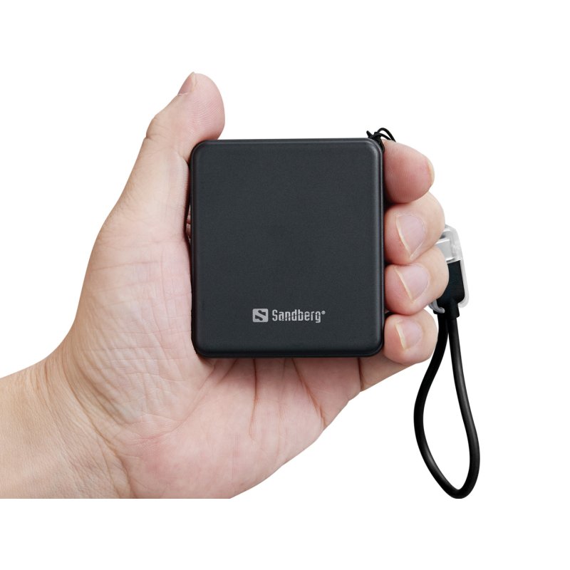 Sandberg 421-33 banque d'alimentation électrique Lithium-Ion (Li-Ion) 5000 mAh Noir