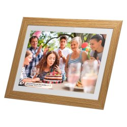 Lippa - Frameo Digital Picture Frame - Wooden Frame - 10 inches